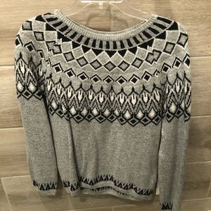 Grey Patterned Sweater